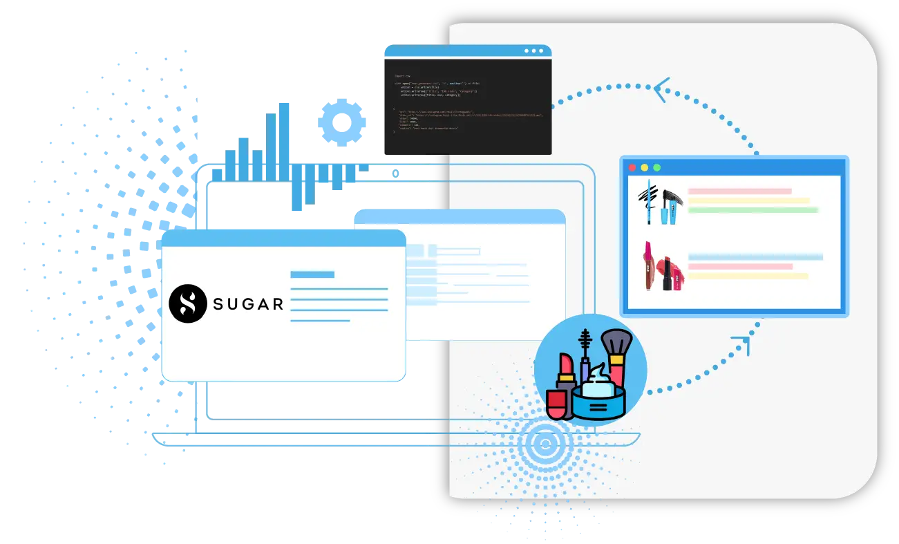 Sugar Cosmetics Grocery Data Scraper